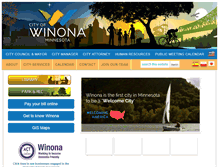 Tablet Screenshot of cityofwinona.com